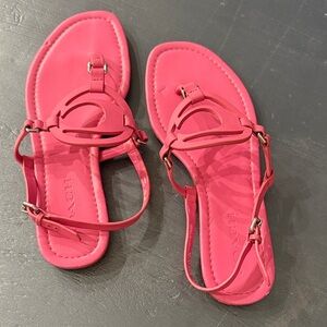 Coach Vibrant Pink Sandals
